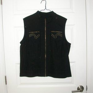Black Denim Vest